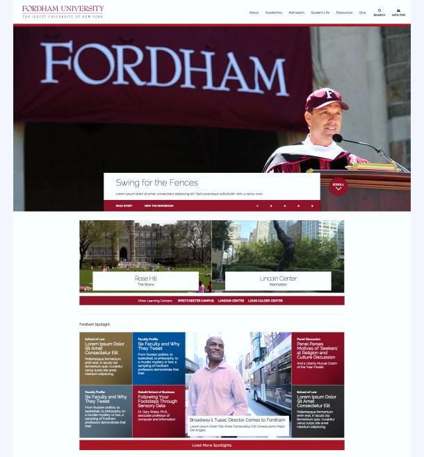 The future of Fordham.edu